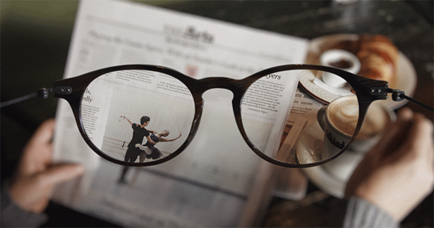 O Kevin Burg & ο Jamie Beck δημιούργησαν σε GIF format για τα Armani eyeglasses. Σε 