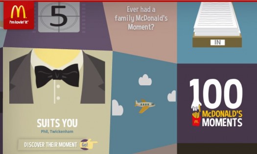 McDonald's Moments Campain June 2013 Screenshot